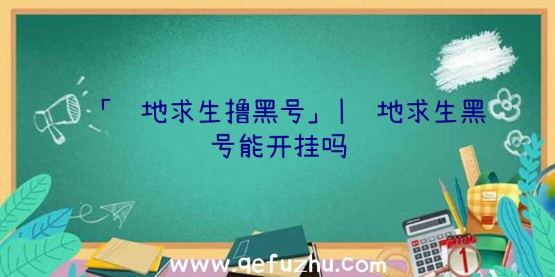 「绝地求生撸黑号」|绝地求生黑号能开挂吗